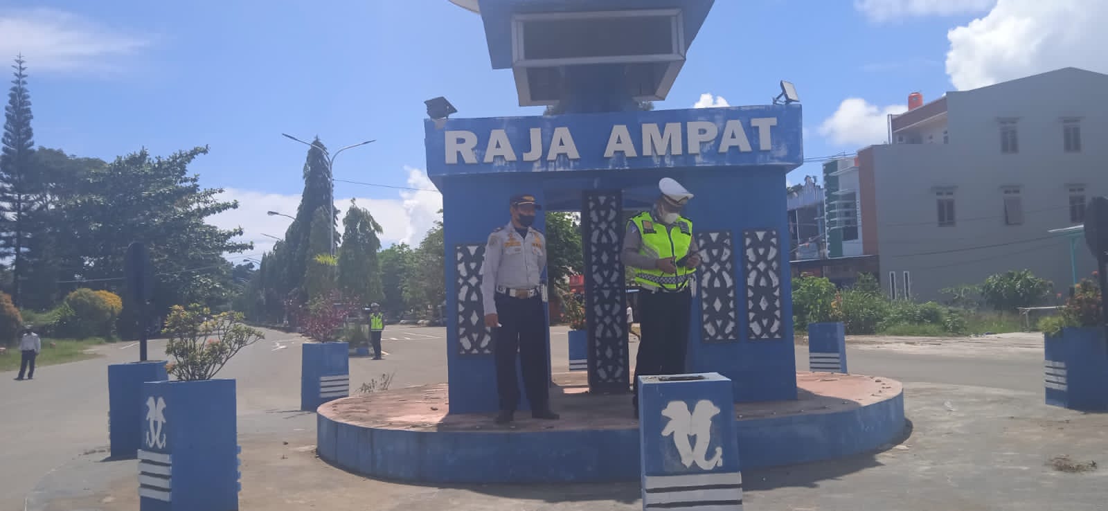 Satlantas Dan Dinas Perhubungan Gelar Operasi Keselamatan Mansinam Di Waisai