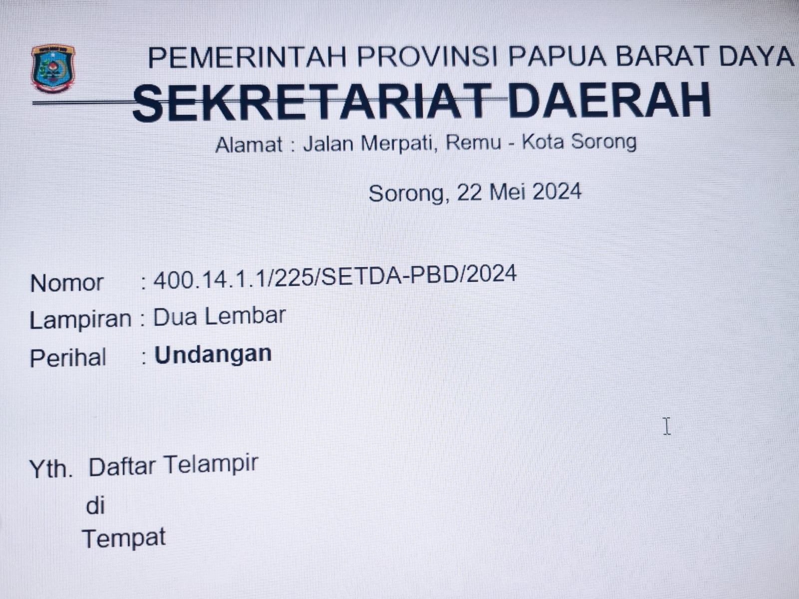 Wamendagri dan Ketua Komisi II DPR RI Lakukan Monitoring Di Papua Barat Daya