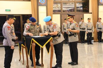 Kapolri Pimpin Apel Promosi dan Sertijab,Para Pejabat Polri