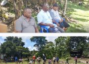 Warga Kampung Hufioh Maybrat bergotong royong dan mengikuti lomba rakyat dalam perayaan HUT RI ke-80