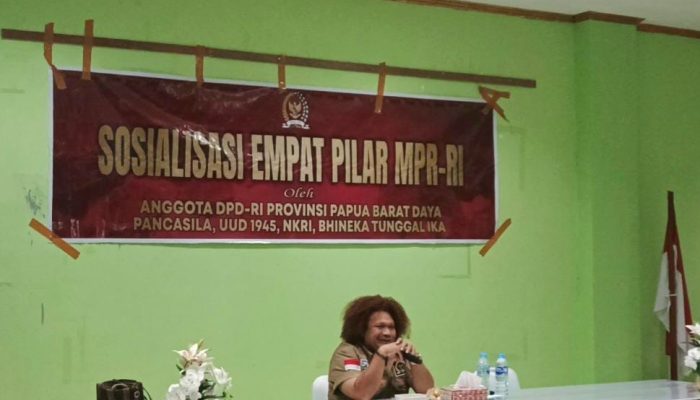 Paul Finsen Mayor Sosialisasi Empat Pilar MPR RI di Raja Ampat,Serap Aspirasi Pendidikan dan Ekonomi