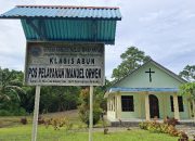 Dampak Lumpur Emas Genangi Halaman Pos Pelayanan Imanuel Orwen